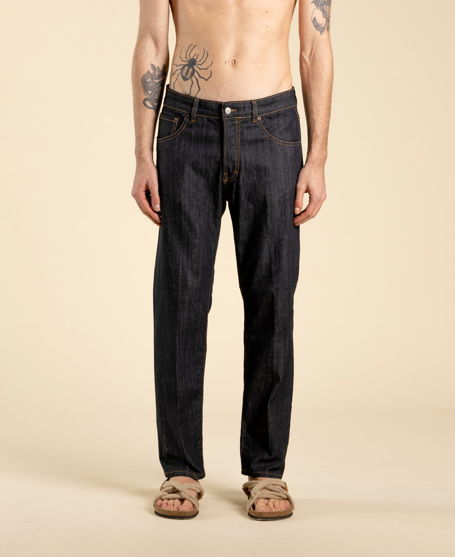 Jeans regular fit in denim indaco