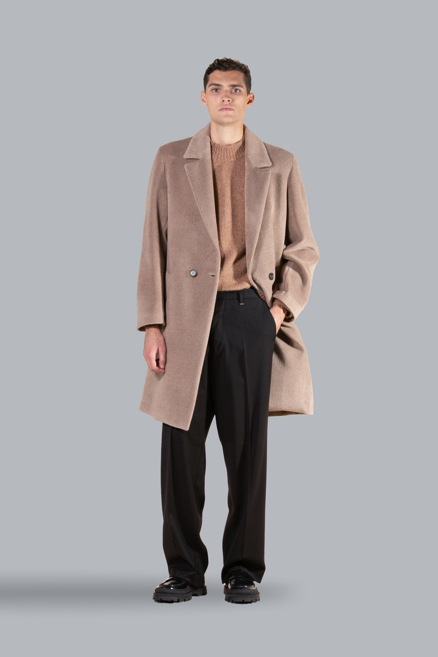 Cappotto oversize fit - Beige