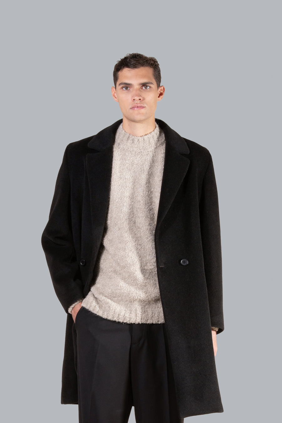 Cappotto oversize fit - Nero