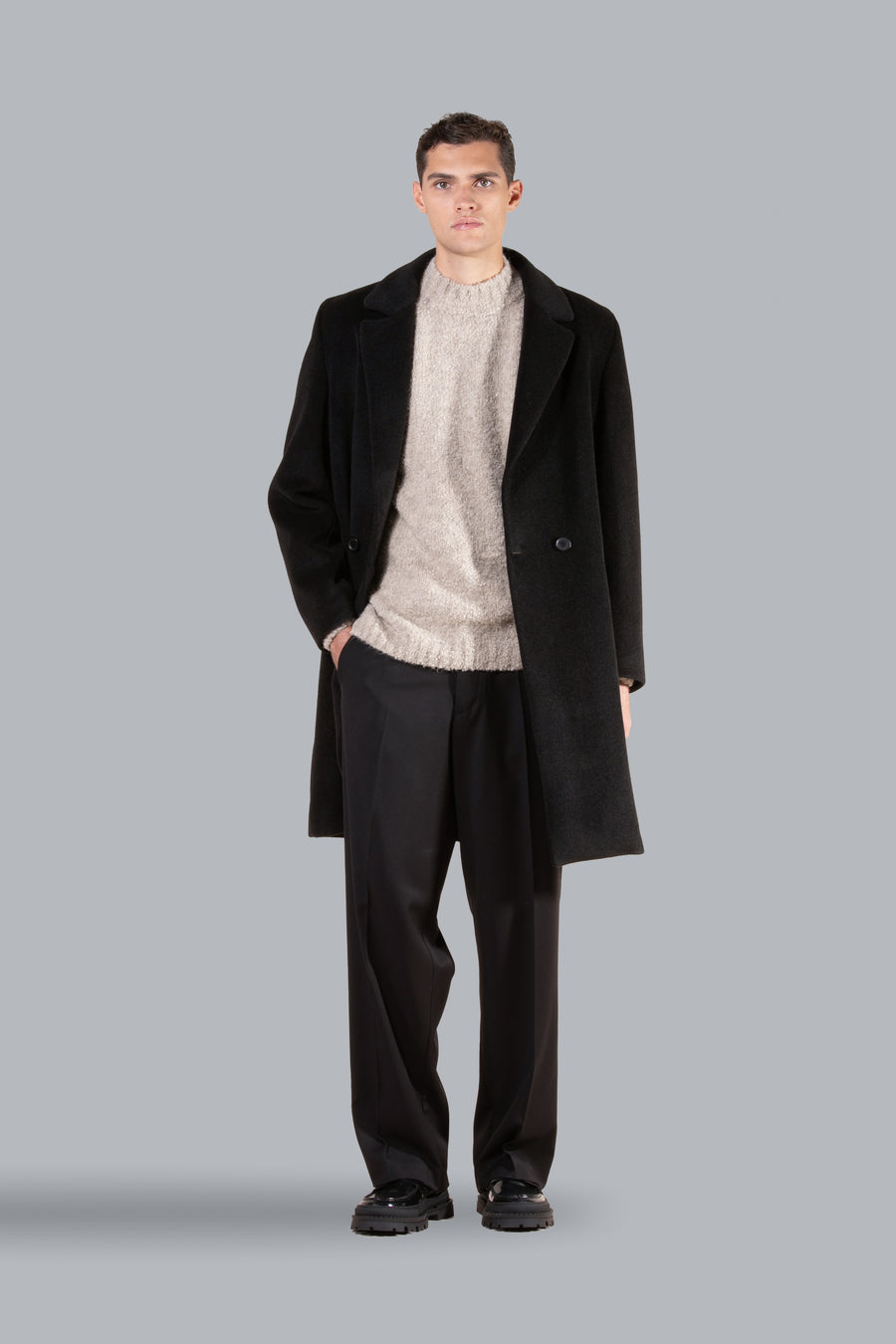 Cappotto oversize fit - Nero